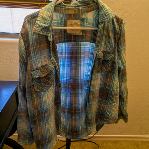 Plaid Button Down Shirt for Women - Picture 1 of 3